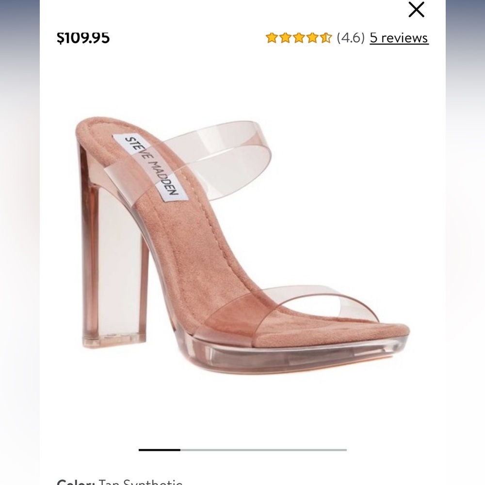 Steve Madden Glassy Heel Sandal